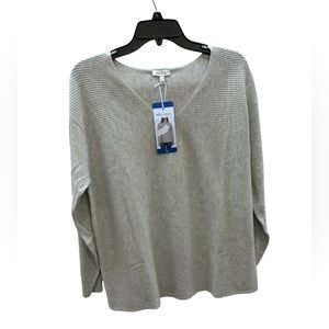 Ella Moss‎ Women’s Grey V-Neck Sweater Size Large